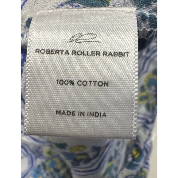 Roberta Roller Rabbit Priya Saloni Dress Womens Size XS Off The Shoulder Floral - Picture 9 of 9